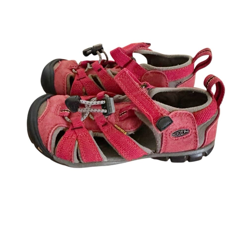 KEEN Kids Seacamp II CNX Sandals Shoes Racing Red Size US 11 Little Kid - Picture 2 of 7